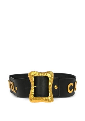 CHANEL Pre-Owned 1990s leather belt - Black