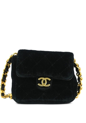 CHANEL Pre-Owned 1990 Micro flap shoulder bag - Black