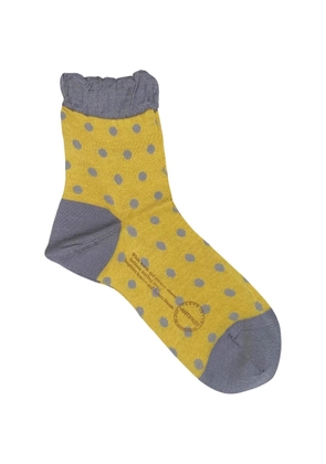 Antipast dotted-pattern socks - Yellow