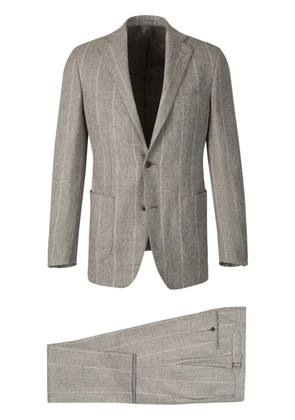 Atelier Munro striped wool-blend suit - Brown