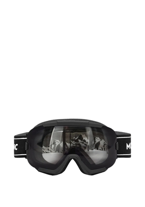 Montblanc mountain-themed graphics ski goggles - Black