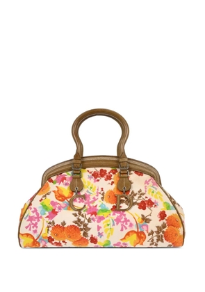 Christian Dior Pre-Owned 2005 floral-print handbag - White