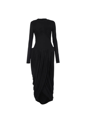 CHATS BY C.DAM Judie draped midi dress - Black