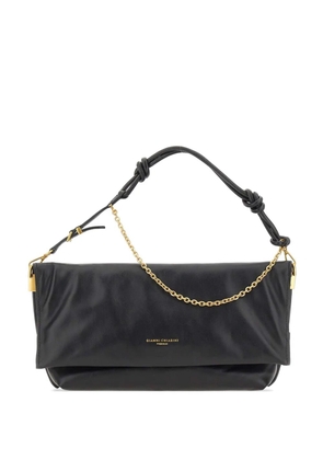 GIANNI CHIARINI Fanny knitted leather shoulder bag - Black