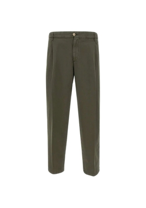 Briglia 1949 pressed-crease tapered trousers - Green