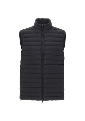 Peuterey quilted stand collar vest - Black