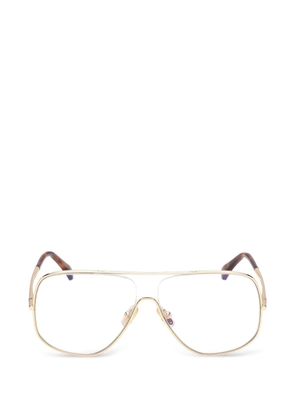 Max Mara Eyewear pilot-frame glasses - Gold