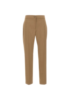 ELENA MIRO` pressed-crease trousers - Neutrals