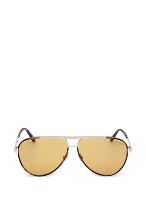 TOM FORD Eyewear pilot-frame sunglasses - Gold