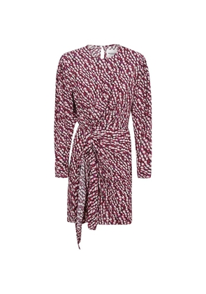 ISABEL MARANT Étoile knot-detail mini dress - Red