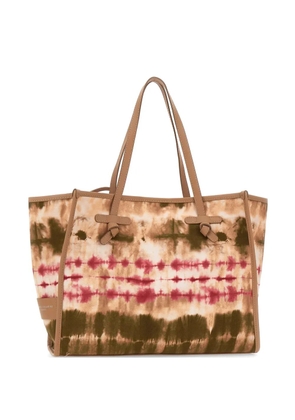 GIANNI CHIARINI Marcella tie-dye shoulder bag - Neutrals