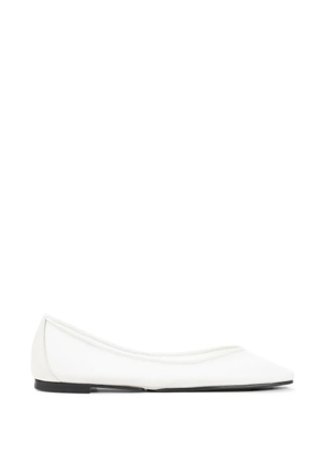 Jacquemus pointed ballet flats - White