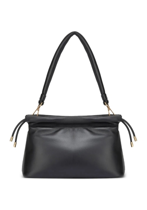 POTAMY drawstring leather shoulder bag - Black
