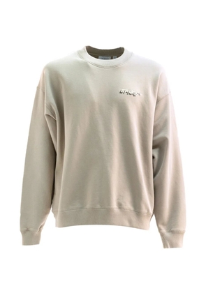 Off-White logo-detail crew-neck sweatshirt - Neutrals