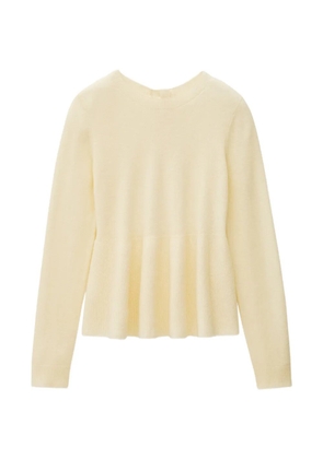 Ba&Sh Salama buttoned-back knitted top - Neutrals