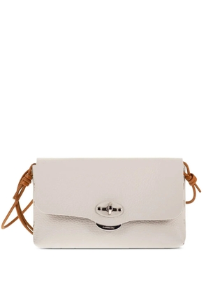 Zanellato small Lettera Pochette leather mini bag - Neutrals