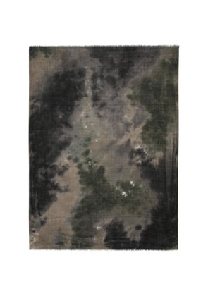 Ba&Sh Sofia tie-dye frayed scarf - Green