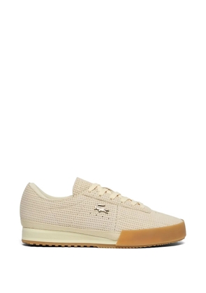 Lacoste Aura perforated-leather sneakers - Neutrals