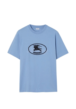 Burberry Knight stamp cotton T-shirt - Blue