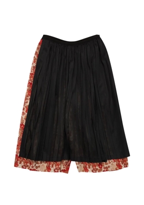 Comme des Garçons TAO floral-print tailored shorts - Black