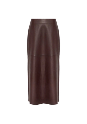 SAMSOE SAMSOE Sapia paneled skirt - Brown