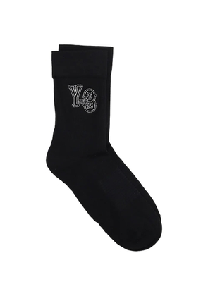 Y-3 logo socks - Black