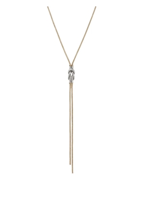 John Hardy 14K yellow gold love Knot Y diamond necklace