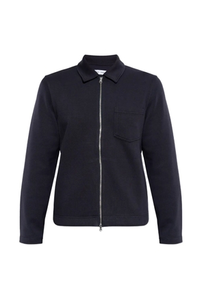 SAMSOE SAMSOE Sahannes zip-fastening chest-pocket sweatshirt - Blue