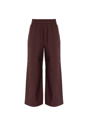 SAMSOE SAMSOE Sajulio elasticated-waist wide-leg trousers - Brown