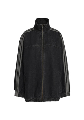 adidas Firebird Adilenium striped zip jacket - Black