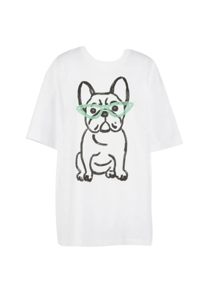 TWINSET bulldog-printed T-shirt - White