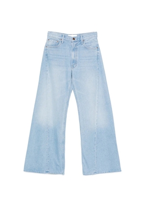MOTHER Snacks central seam wide leg jeans - Blue