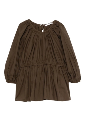 Cecilie Bahnsen cotton blouse - Brown