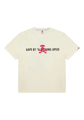 AAPE BY *A BATHING APE® logo-print T-Shirt - White