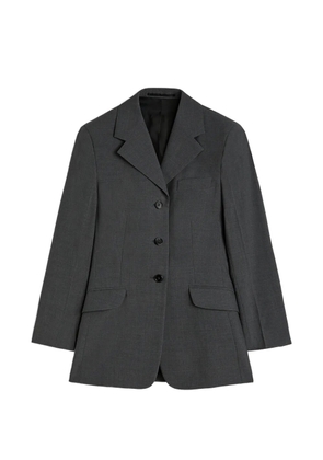 Jil Sander poplin wool blazer - Grey