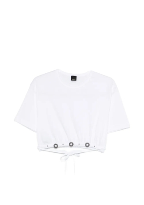 PINKO eyelet drawstring T-shirt - White