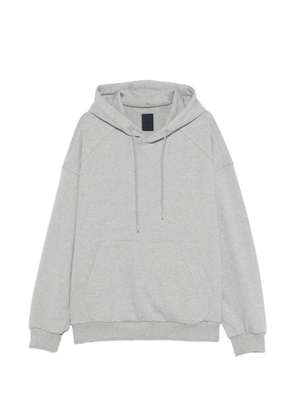 Juun.J drawstring-detail pouch-pocket hoodie - Grey