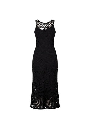 PINKO crochet midi dress - Black