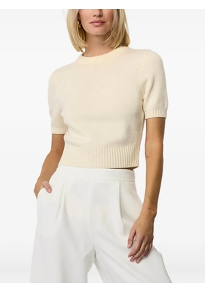 Toccin Elsie ribbed short-sleeve sweater - Neutrals