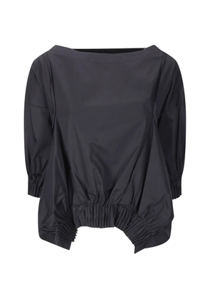 M.S.M Milano asymmetric pleated blouse - Black