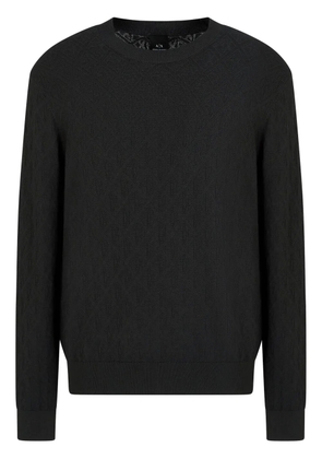 Armani Exchange crew-neck sweater - Black