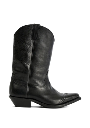 OUR LEGACY Consultant pointed-toe leather boots - Black