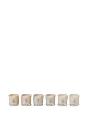 Brunello Cucinelli logo-detail candles (set of six) - Neutrals