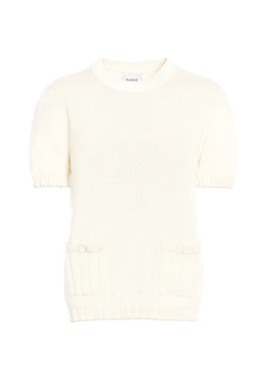 Barrie ribbed detailing top - Neutrals