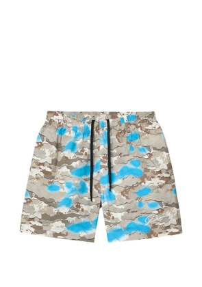 Purple Brand camouflage short - Neutrals
