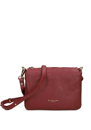 MY BEST BAG zip leather cross body bag - Red