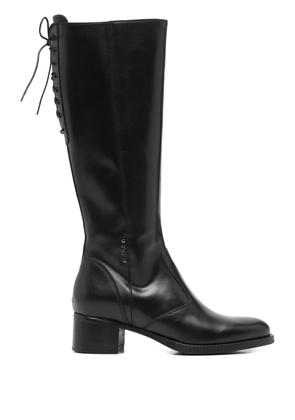 NERO GIARDINI lace-up leather boots - Black