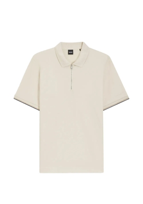 BOSS cotton-piqué polo shirt - Neutrals