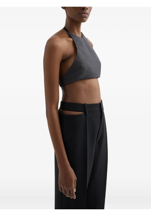 Jil Sander poplin halter top - Grey