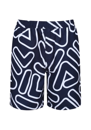 Fila YASH outline print shorts - Blue
